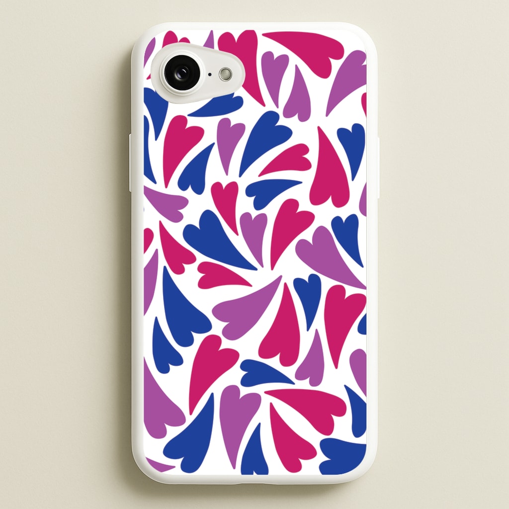 Bisexual Hearts - Pride - Pride Phone Case for iPhone 16e