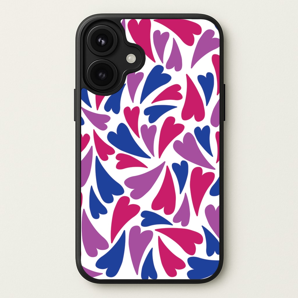 Bisexual Hearts - Pride Phone Case for iPhone 17