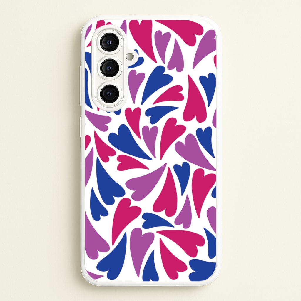 Bisexual Hearts - Pride - Pride Phone Case for Galaxy A16