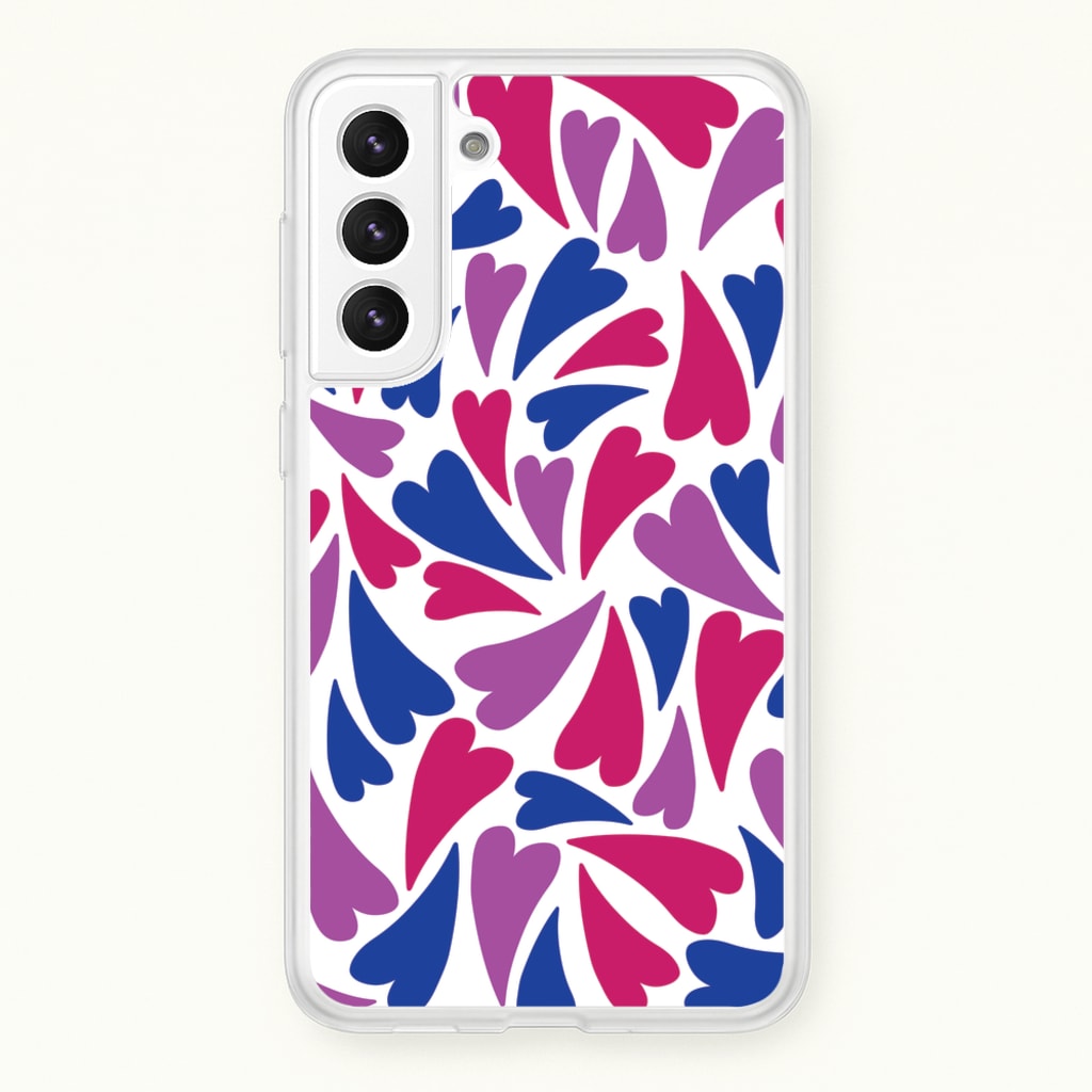 Bisexual Hearts - Pride - Pride Phone Case for Galaxy S22 Plus