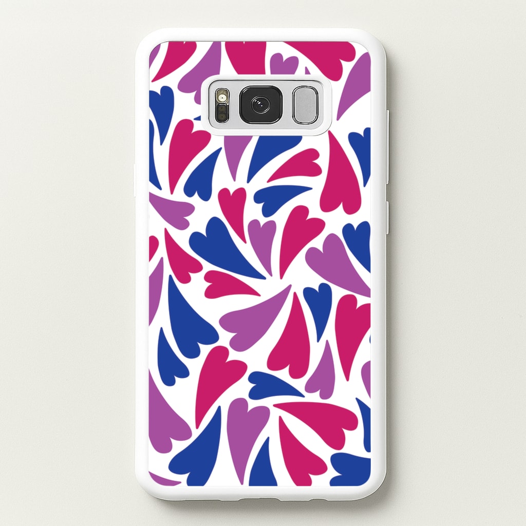 Bisexual Hearts - Pride - Pride Phone Case for Galaxy S8