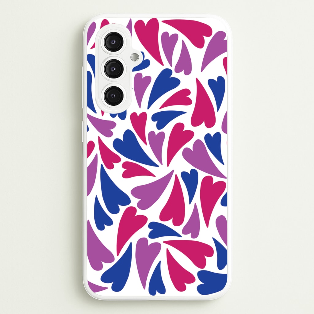 Bisexual Hearts - Pride - Pride Phone Case for Galaxy S23FE