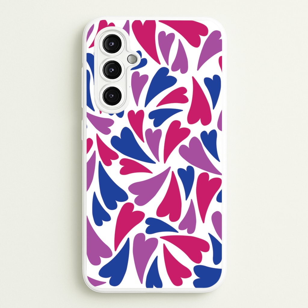 Bisexual Hearts - Pride - Pride Phone Case for Galaxy A14