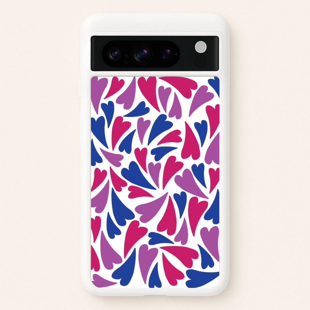 Bisexual Hearts - Pride - Pride Phone Case for Google Pixel 8 Pro
