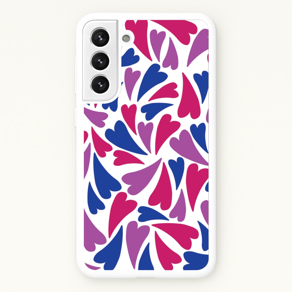 Bisexual Hearts - Pride - Pride Phone Case for Galaxy S21 Plus