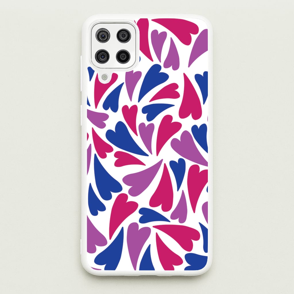 Bisexual Hearts - Pride - Pride Phone Case for Galaxy A12