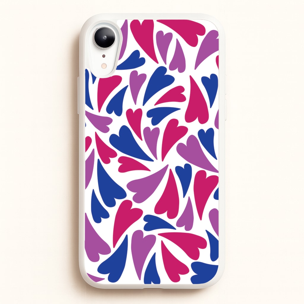 Bisexual Hearts - Pride - Pride Phone Case for iPhone XR