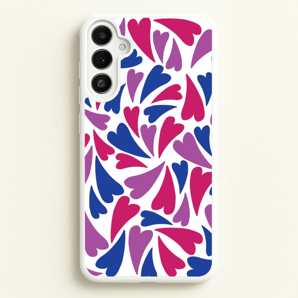 Bisexual Hearts - Pride - Pride Phone Case for Galaxy A36