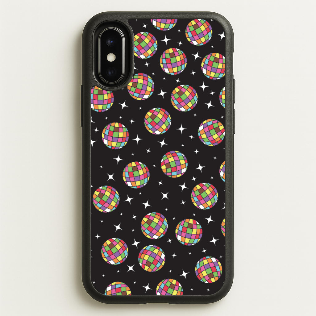 Rainbow Discoballs - Pride Phone Case for iPhone X / XS