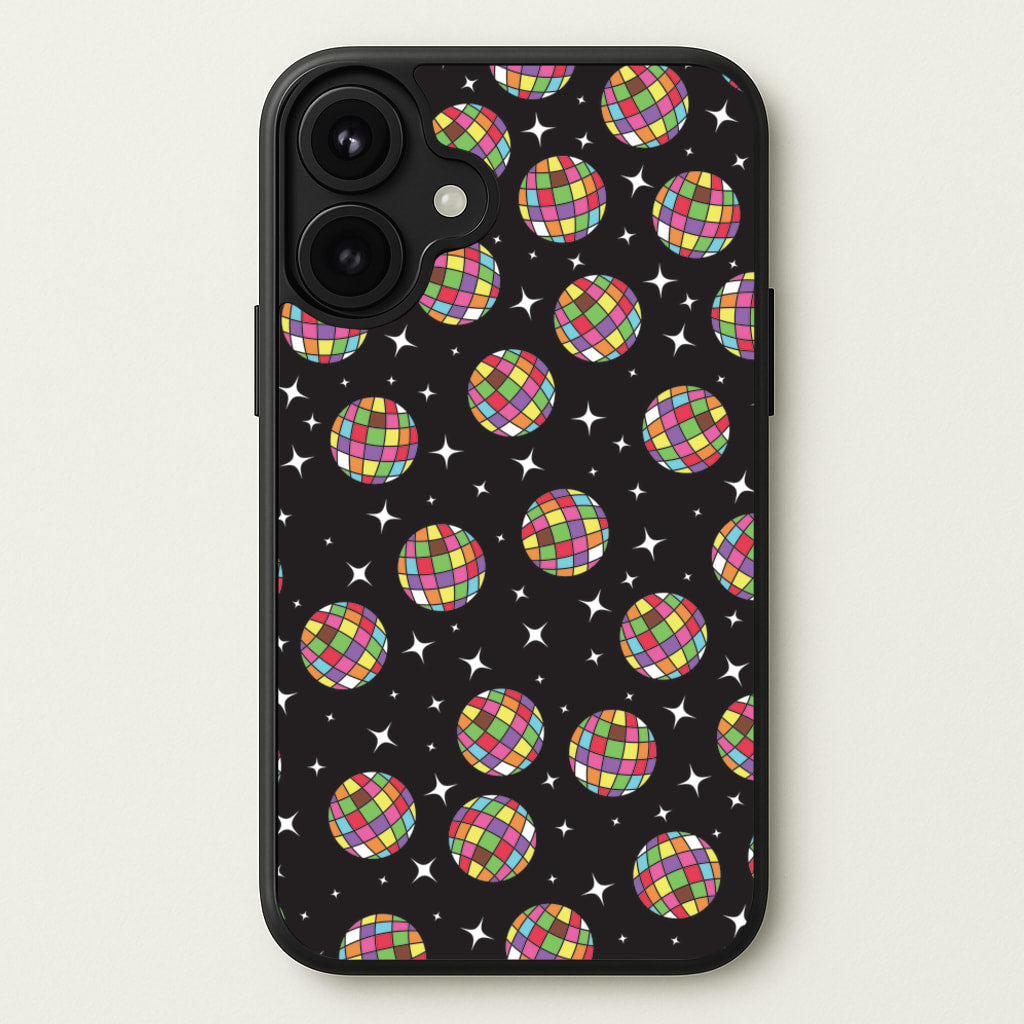 Rainbow Discoballs Phone Case for iPhone 17