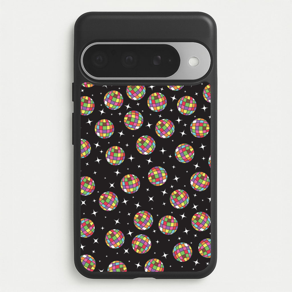 Rainbow Discoballs Phone Case for Google Pixel 10 Pro XL
