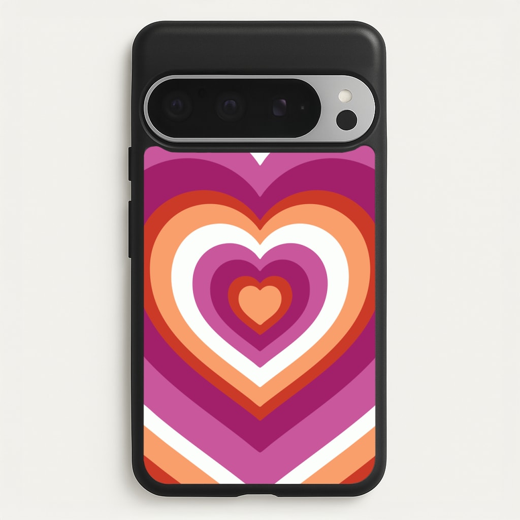 Lesbian Pride Heart - Pride Phone Case for Google Pixel 9 Pro XL
