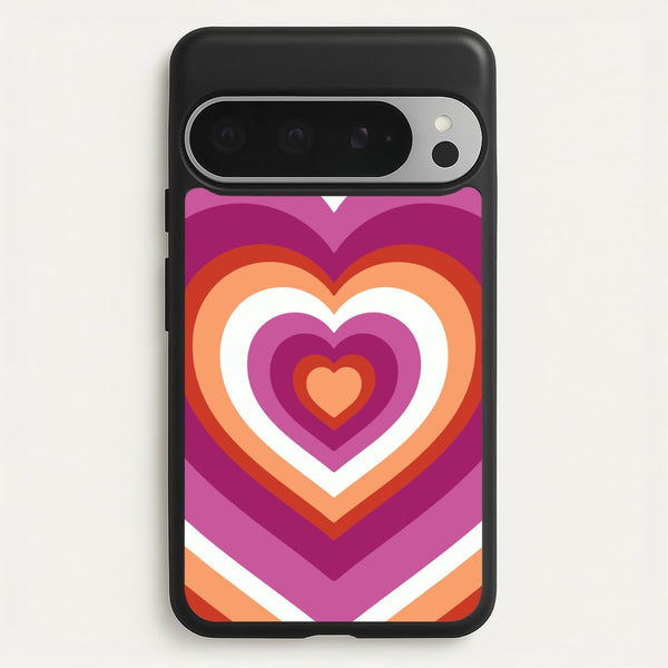 Lesbian Pride Heart - Pride Phone Case for Google Pixel 9 Pro XL