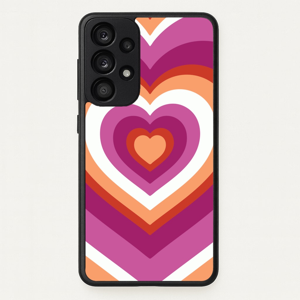 Lesbian Pride Heart - Pride Phone Case for Galaxy A33