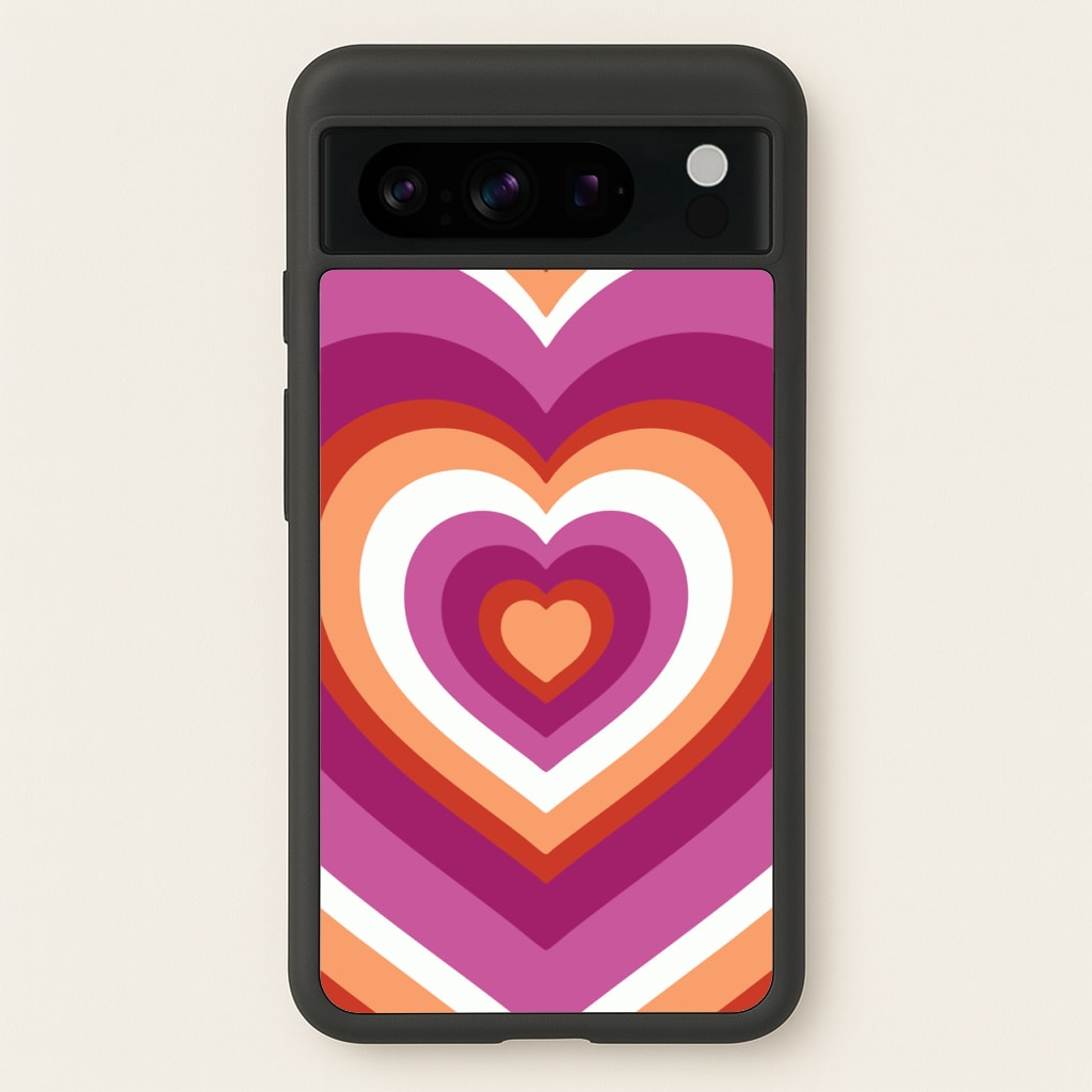 Lesbian Pride Heart - Pride Phone Case for Google Pixel 8 Pro