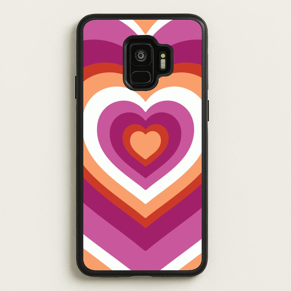 Lesbian Pride Heart - Pride Phone Case for Galaxy S9