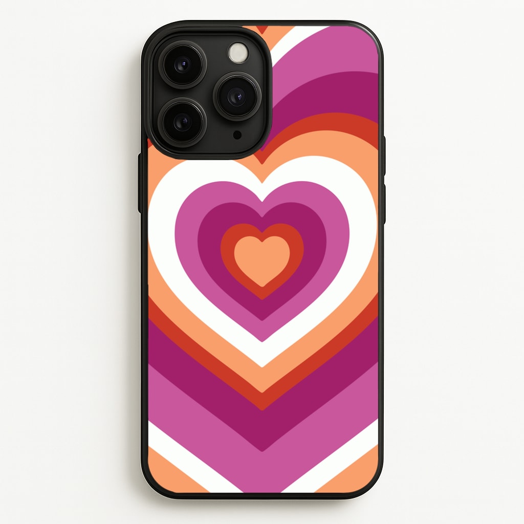 Lesbian Pride Heart - Pride Phone Case for iPhone 11 Pro Max