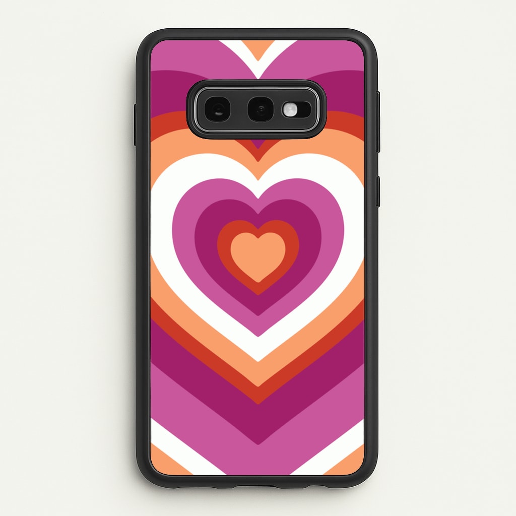 Lesbian Pride Heart - Pride Phone Case for Galaxy S10e