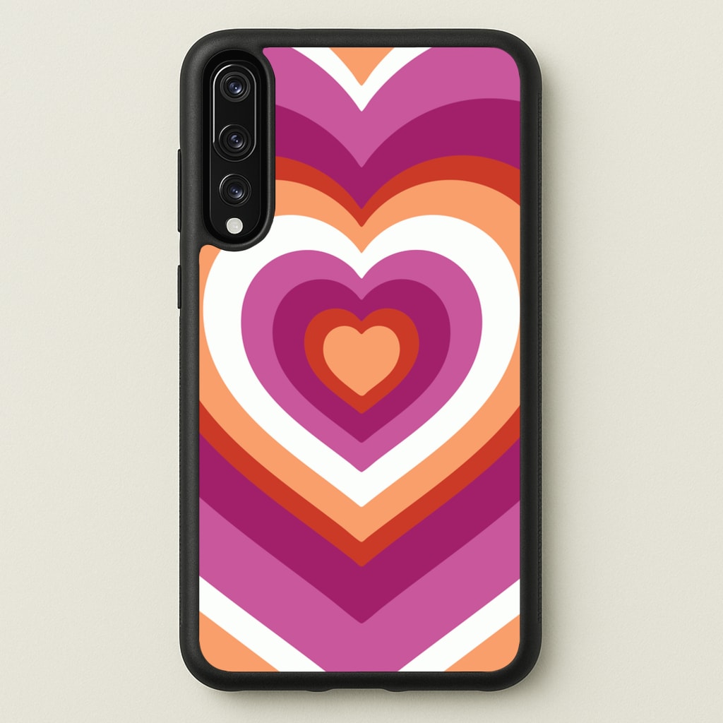 Lesbian Pride Heart - Pride Phone Case for Huawei P20 Pro