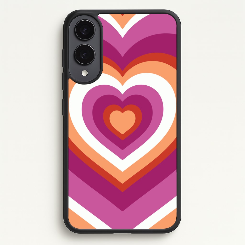 Lesbian Pride Heart - Pride Phone Case for Galaxy S25 Edge