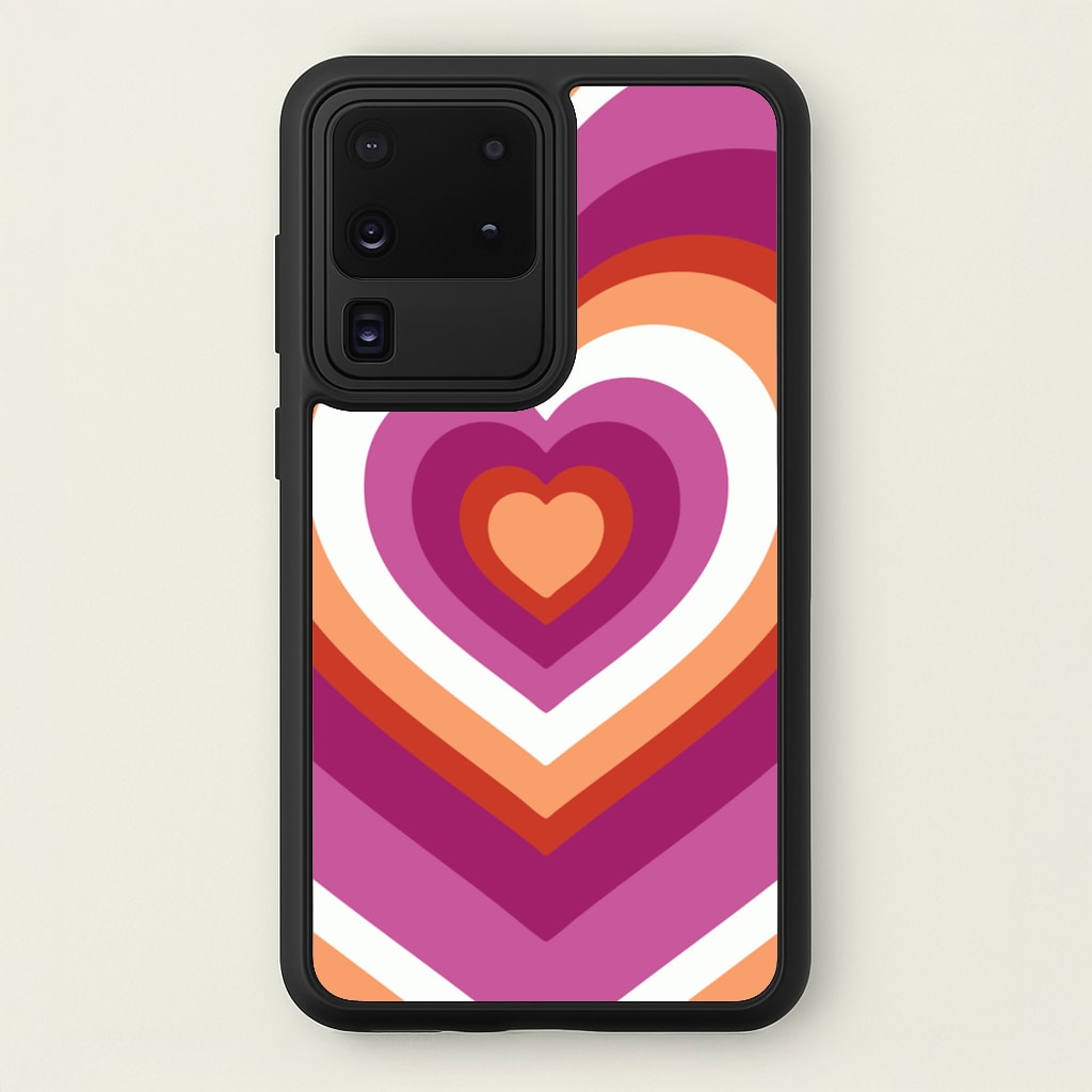 Lesbian Pride Heart - Pride Phone Case for Galaxy S20 Ultra
