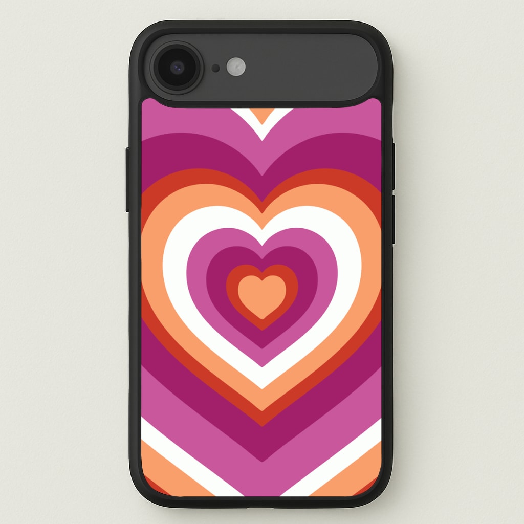 Lesbian Pride Heart Phone Case for iPhone 17 Air