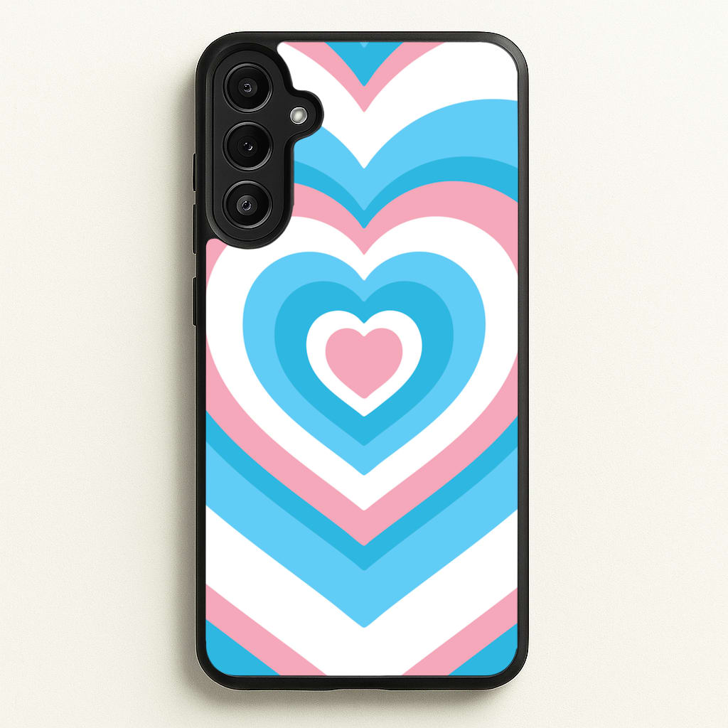 Trans Pride Heart - Pride Phone Case for Galaxy A34