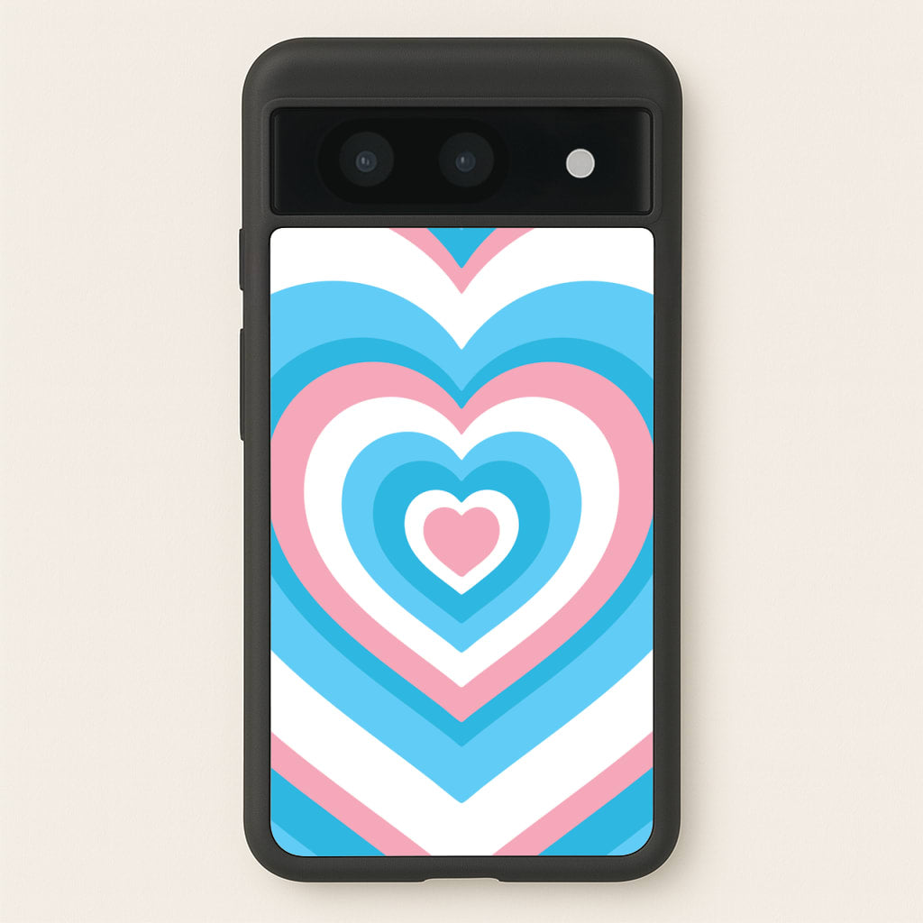 Trans Pride Heart - Pride Phone Case for Google Pixel 8a