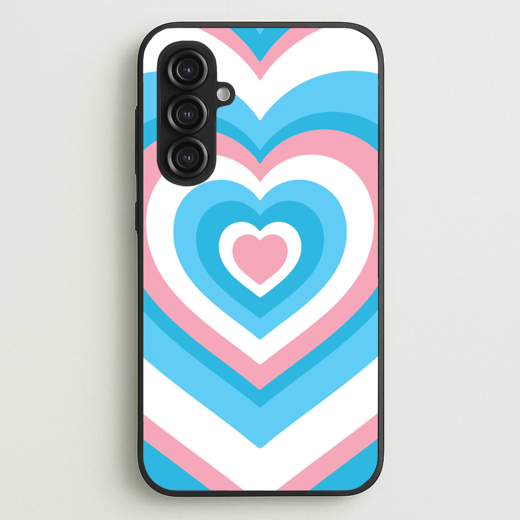Trans Pride Heart - Pride Phone Case for Galaxy S23FE
