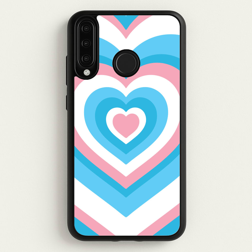 Trans Pride Heart - Pride Phone Case for Huawei P30 Lite