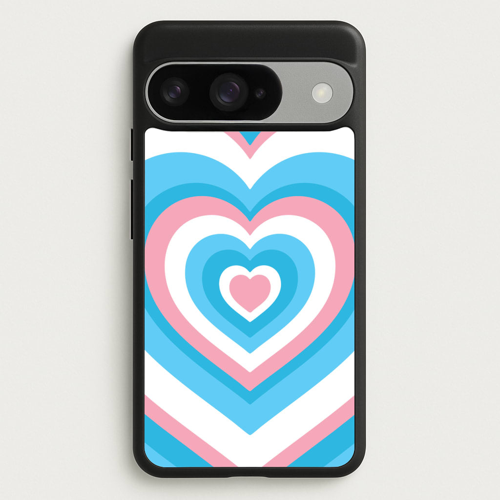 Trans Pride Heart Phone Case for Google Pixel 10 / 10 Pro