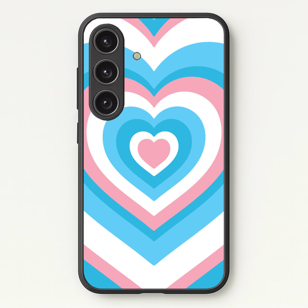 Trans Pride Heart - Pride Phone Case for Galaxy S24 Plus