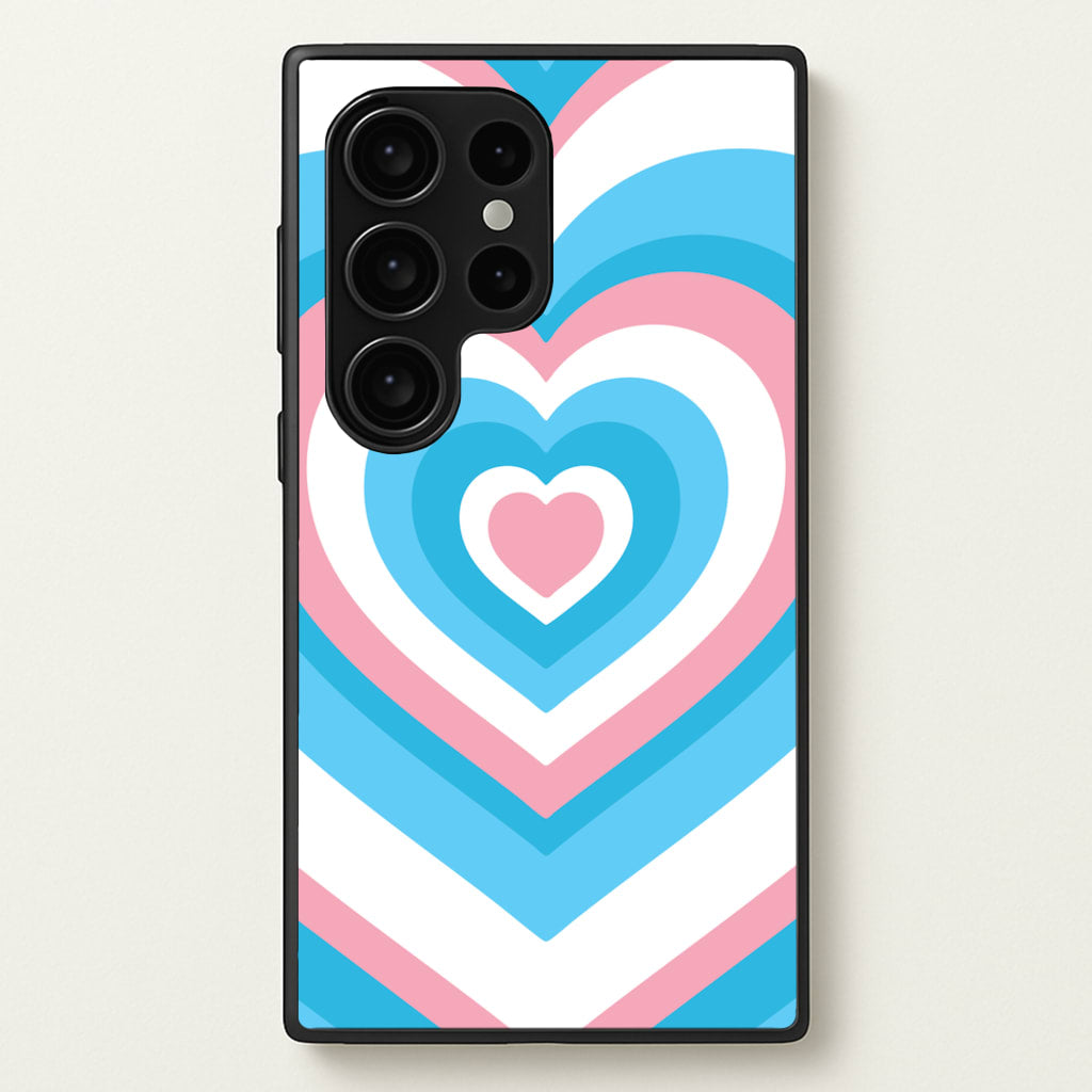 Trans Pride Heart - Pride Phone Case for Galaxy S24 Ultra