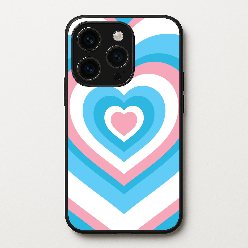 Trans Pride Heart - Pride Phone Case for iPhone 15 Pro Max