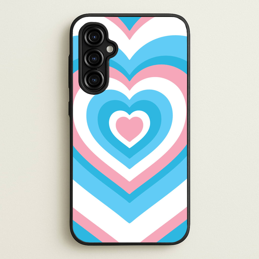 Trans Pride Heart - Pride Phone Case for Galaxy A54