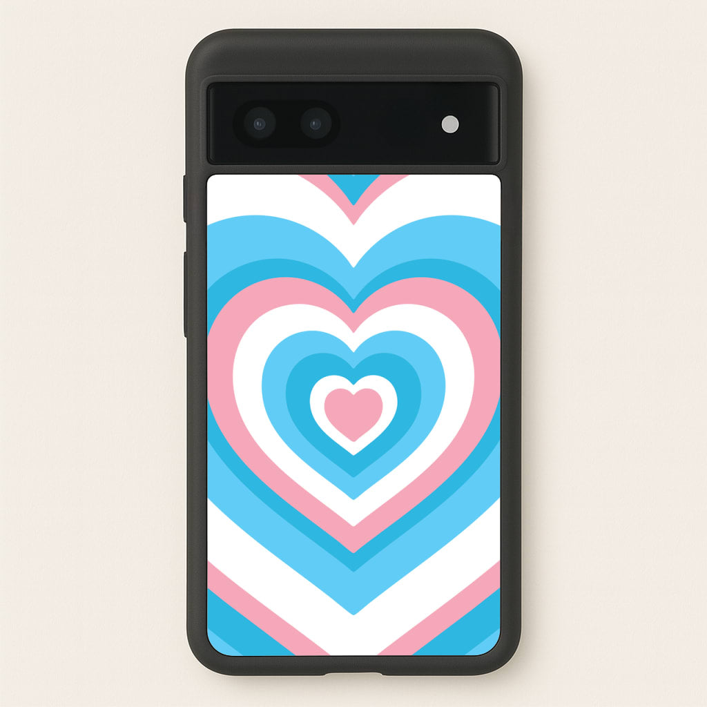 Trans Pride Heart - Pride Phone Case for Google Pixel 7a