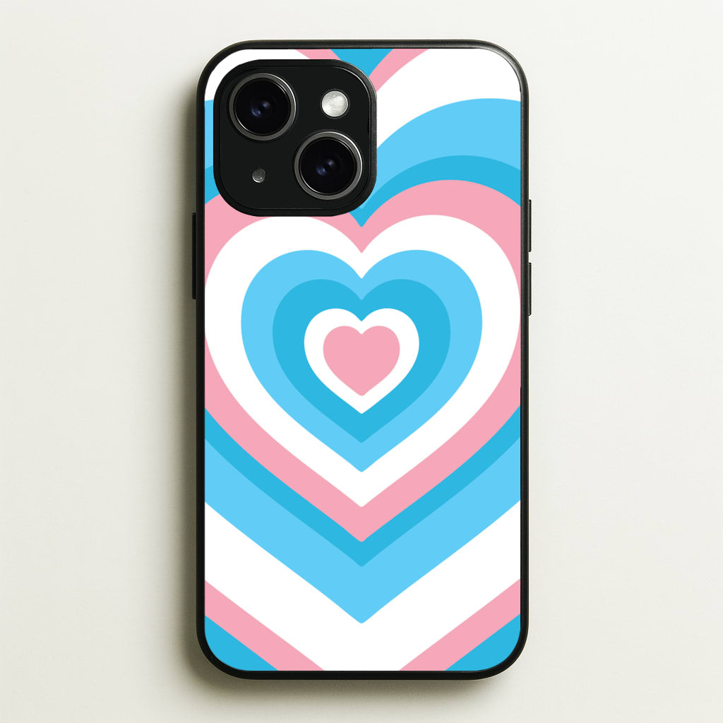 Trans Pride Heart - Pride Phone Case for iPhone 15 Plus