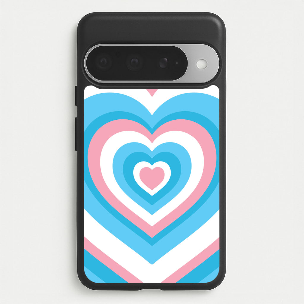 Trans Pride Heart Phone Case for Google Pixel 10 Pro XL
