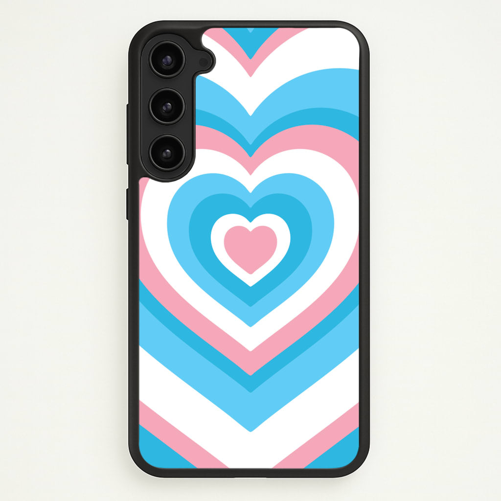Trans Pride Heart - Pride Phone Case for Galaxy S23 Plus