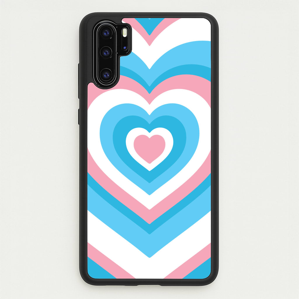 Trans Pride Heart - Pride Phone Case for Huawei P30 Pro