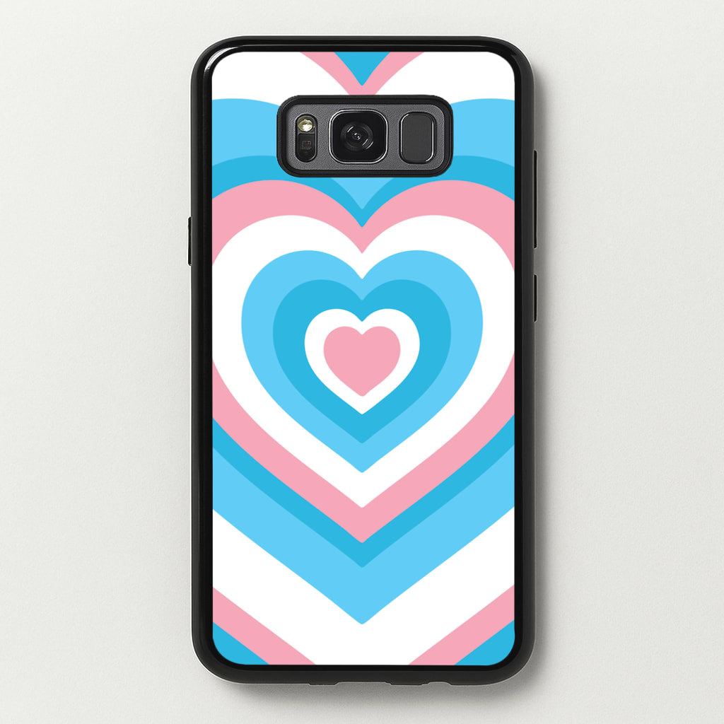 Trans Pride Heart - Pride Phone Case for Galaxy S8 Plus