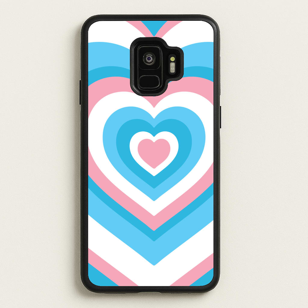 Trans Pride Heart - Pride Phone Case for Galaxy S9