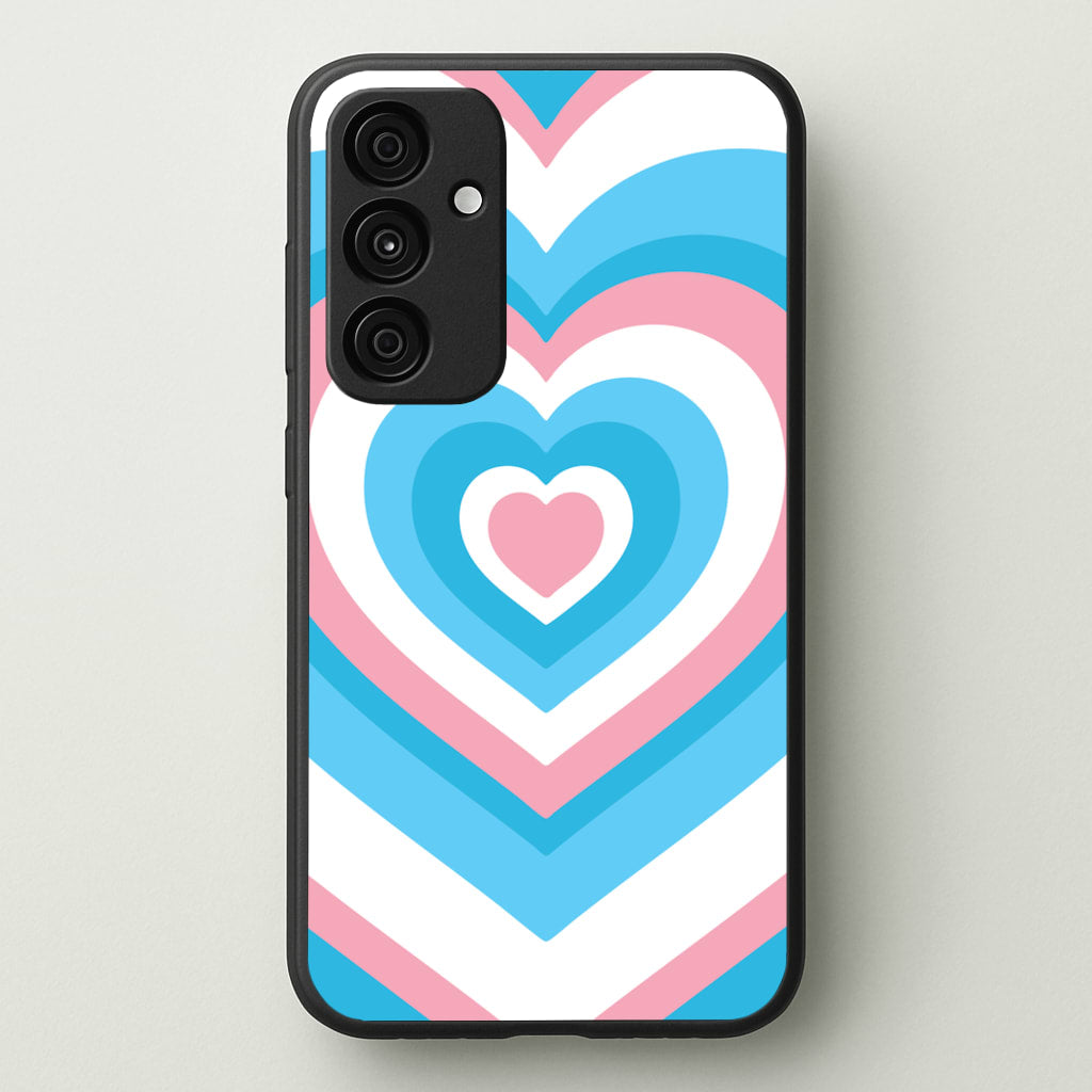 Trans Pride Heart - Pride Phone Case for Galaxy A35