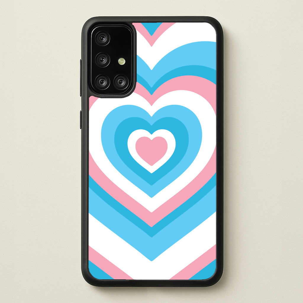 Trans Pride Heart - Pride Phone Case for Galaxy A71