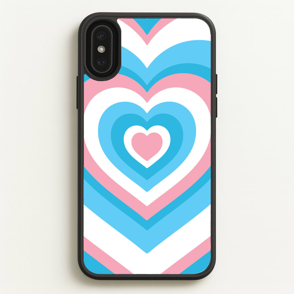 Trans Pride Heart - Pride Phone Case for iPhone XS Max