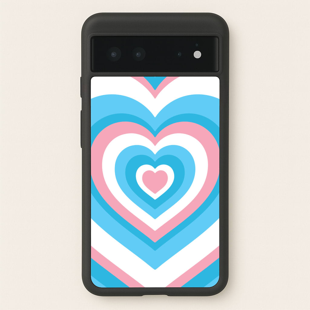 Trans Pride Heart - Pride Phone Case for Google Pixel 6