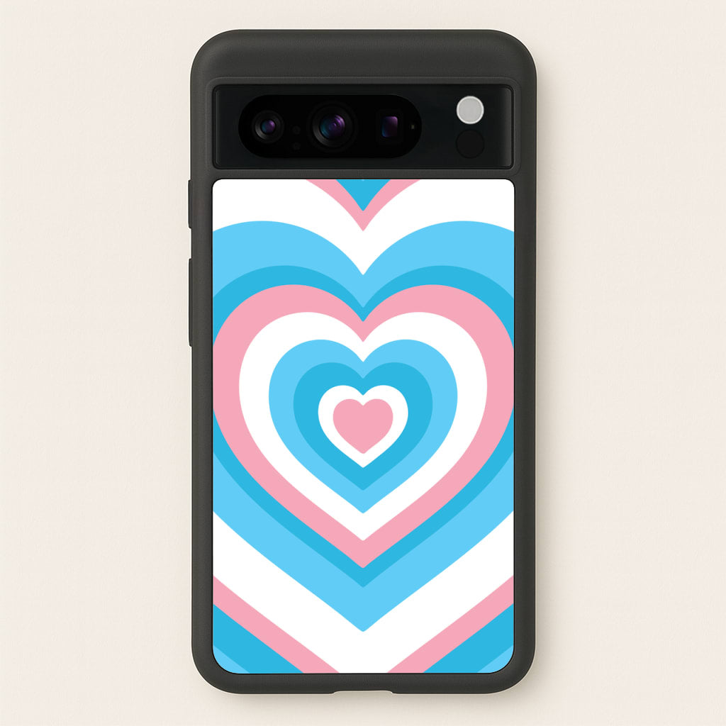 Trans Pride Heart - Pride Phone Case for Google Pixel 8 Pro