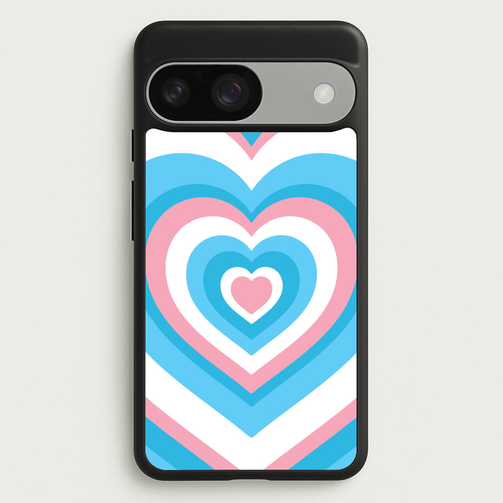 Trans Pride Heart - Pride Phone Case for Google Pixel 9 / 9 Pro