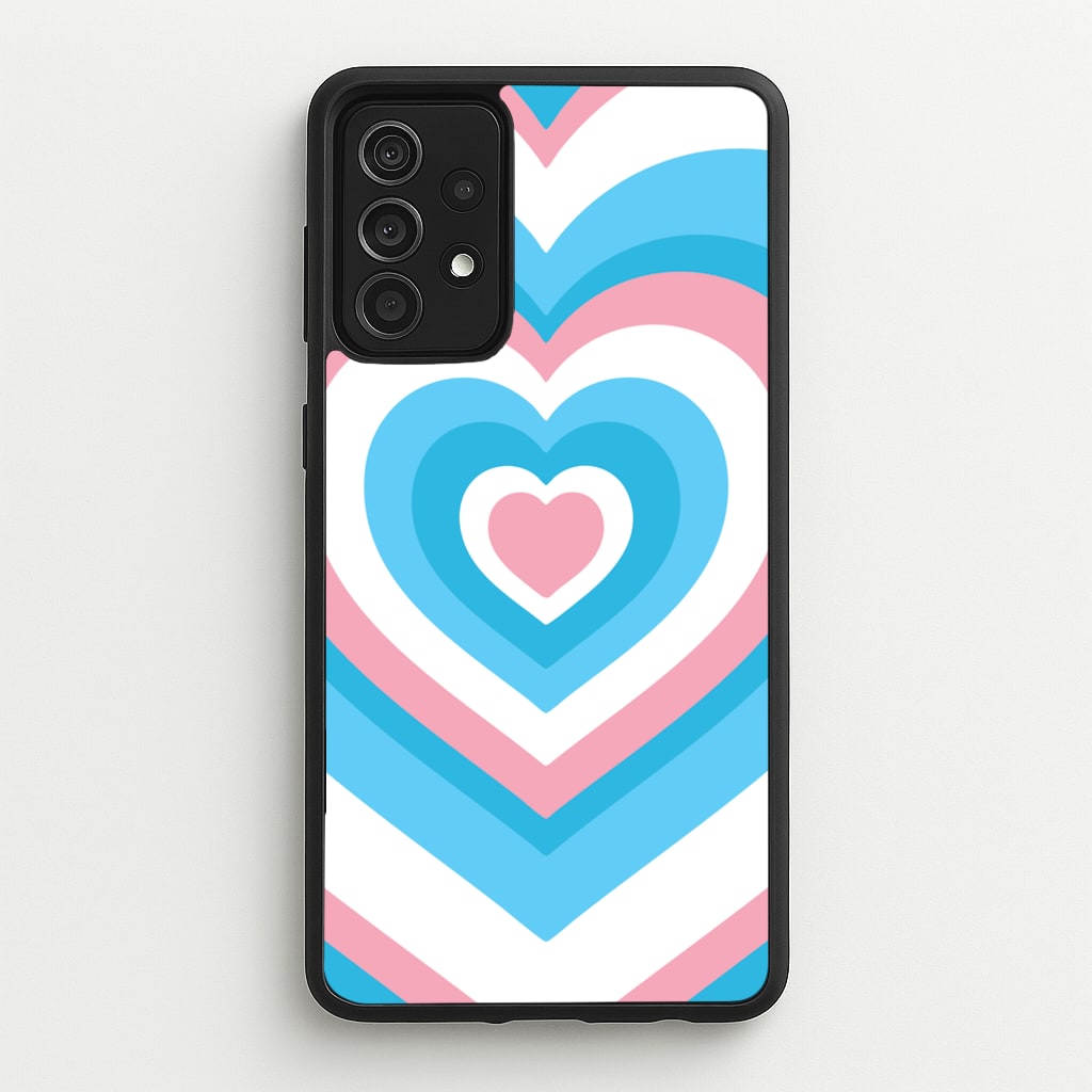 Trans Pride Heart - Pride Phone Case for Galaxy A52 / A52s