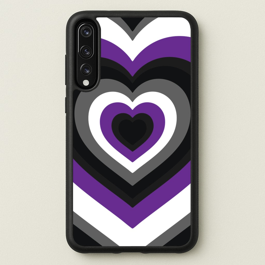 Asexual Pride Heart - Pride Phone Case for Huawei P20 Pro